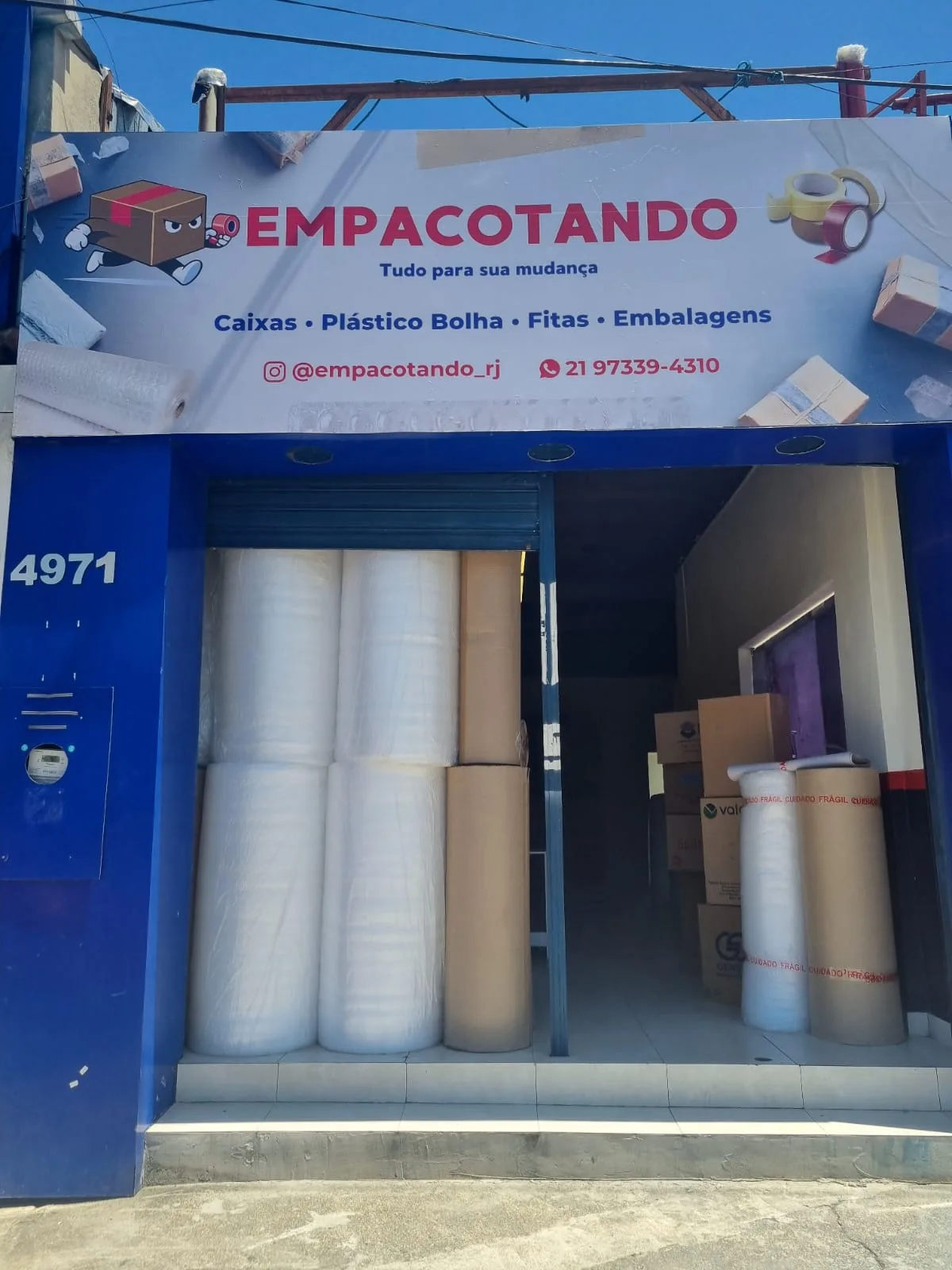 Fachada da Loja Empacotando